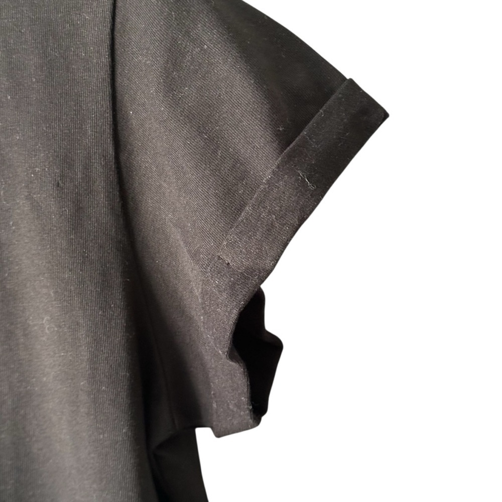 Allsaints Organic Cotton Anna Black T-Shirt Mini Dress Sz: M - Picture 6 of 8